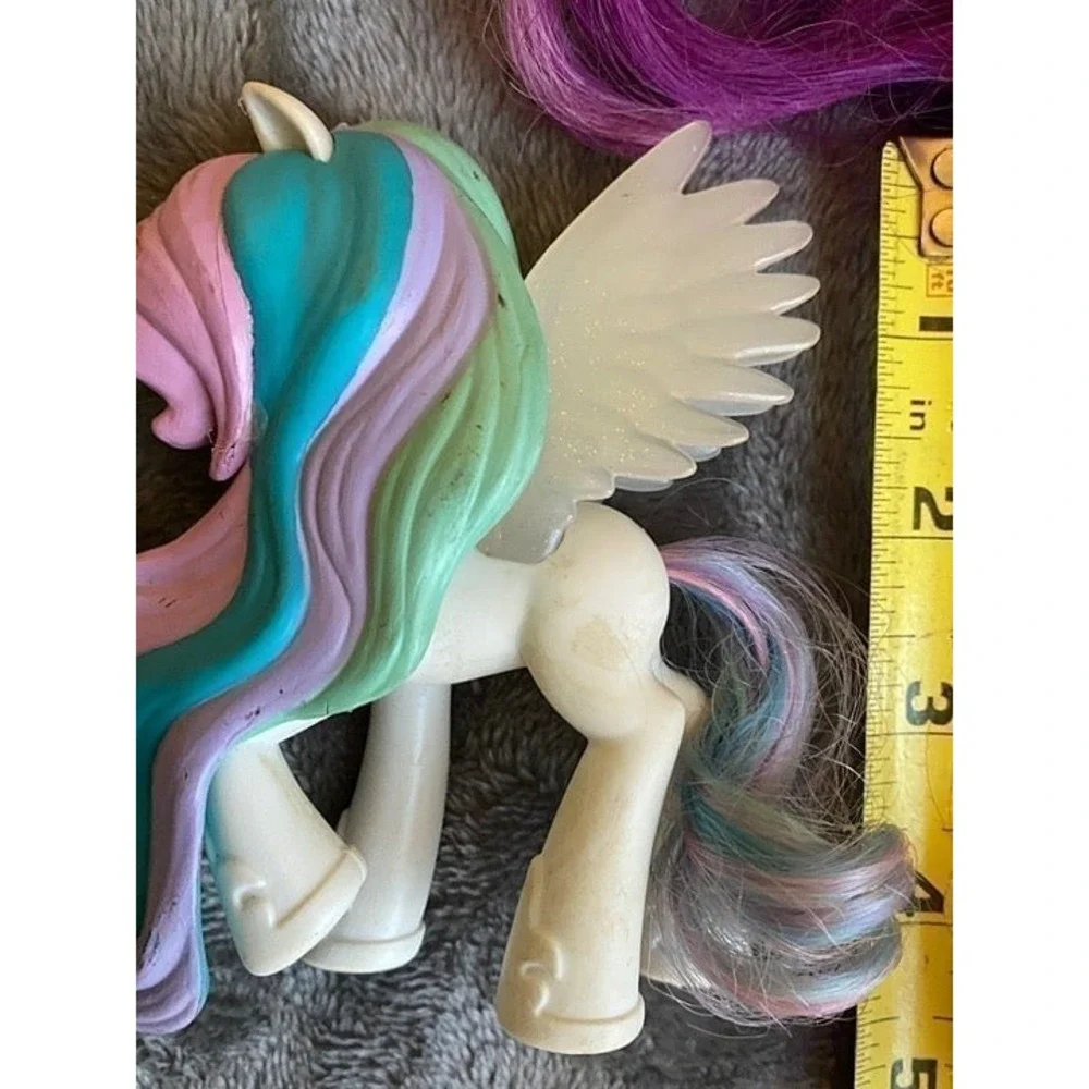My Little Pony Lot Of Two Funkco Princess Celestial MLP G4 Rarity Brushable s12